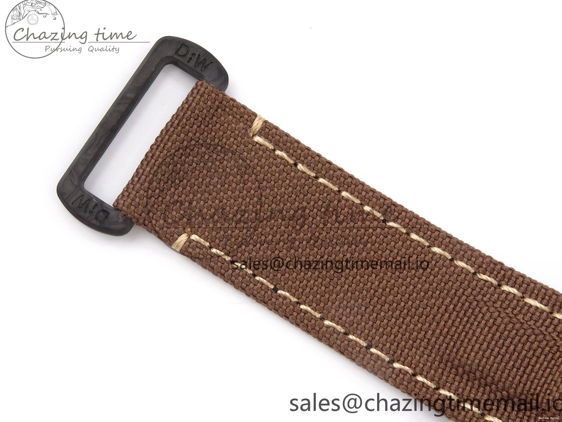 0120 Refined Daytona DIW “DESERT EAGLE”  White Carbon DIWF 1:1 Best Edition Cream Brown Dial on Brown Nylon Strap SH 1074